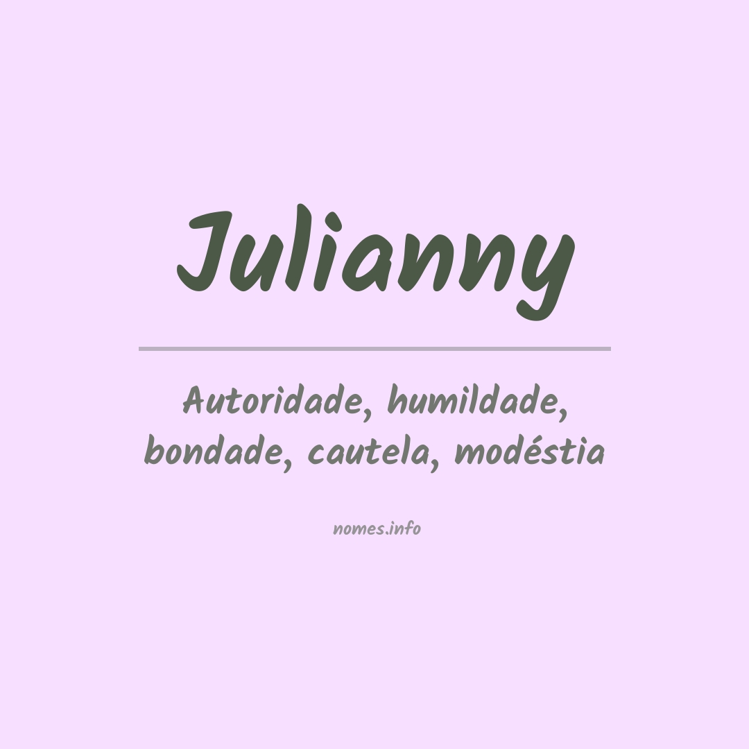 Significado do nome Julianny