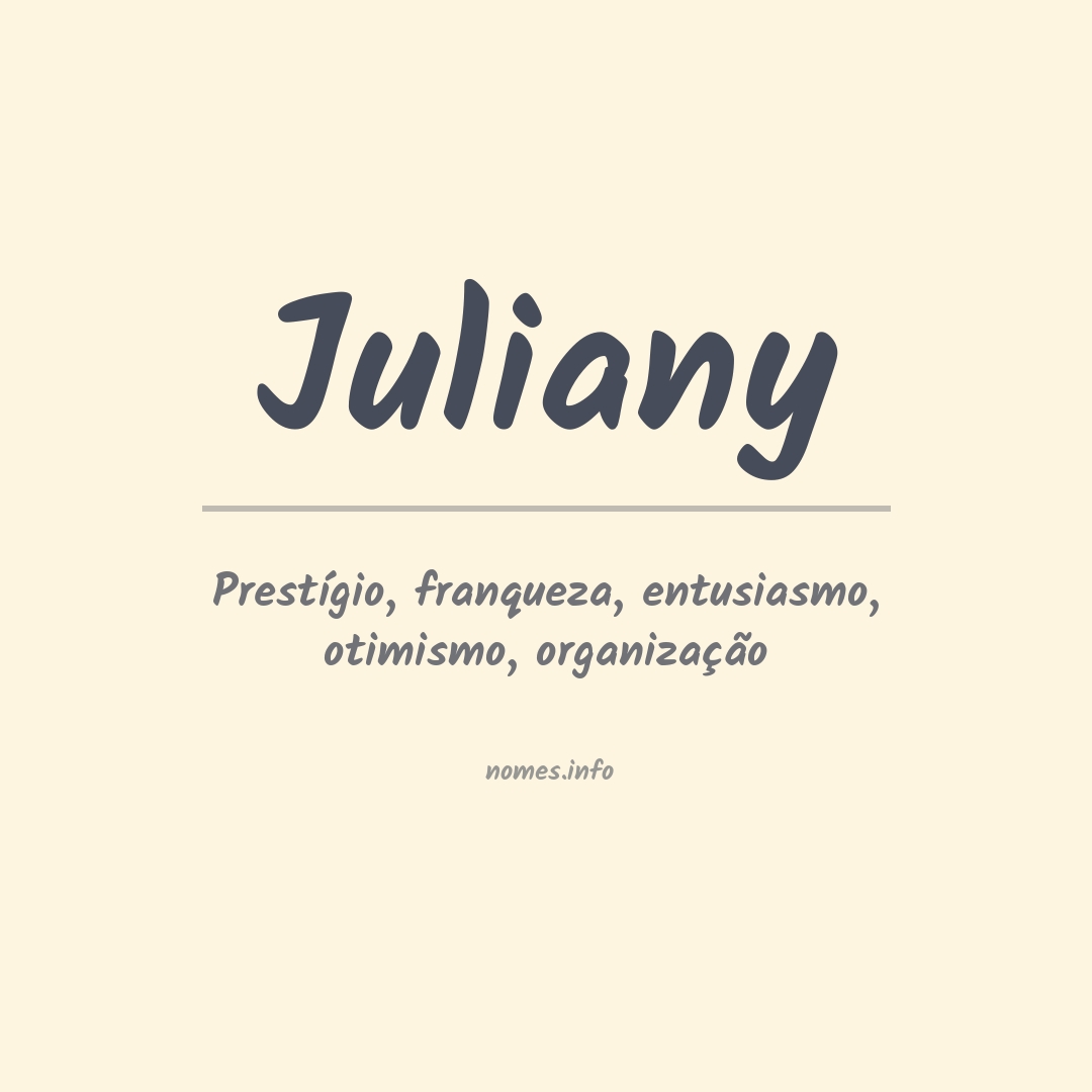 Significado do nome Juliany