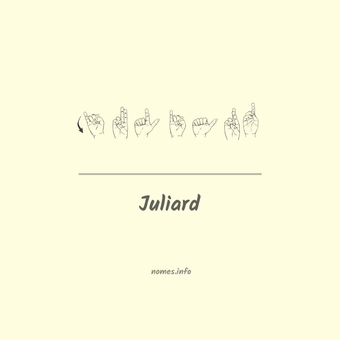 Juliard em Libras
