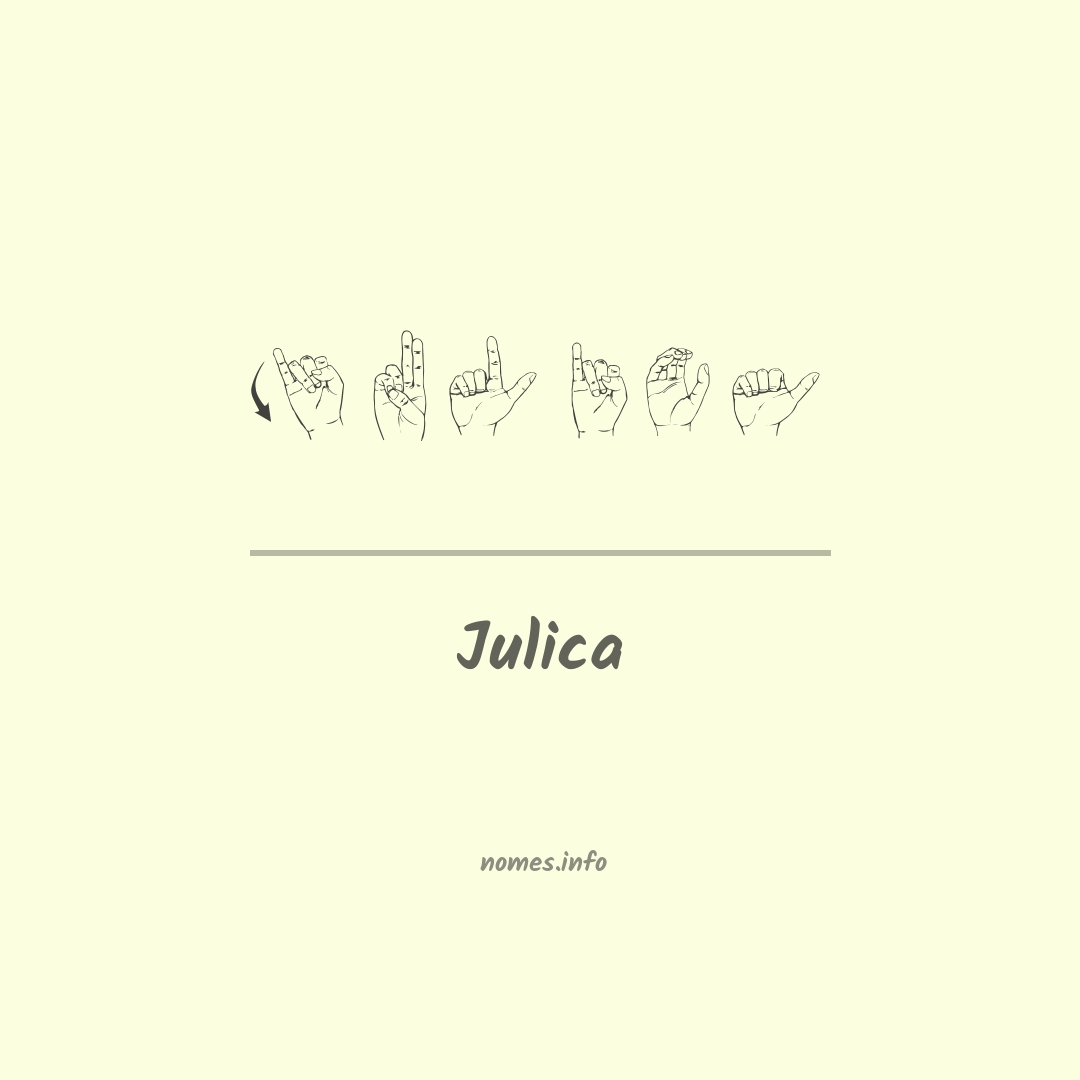 Julica em Libras