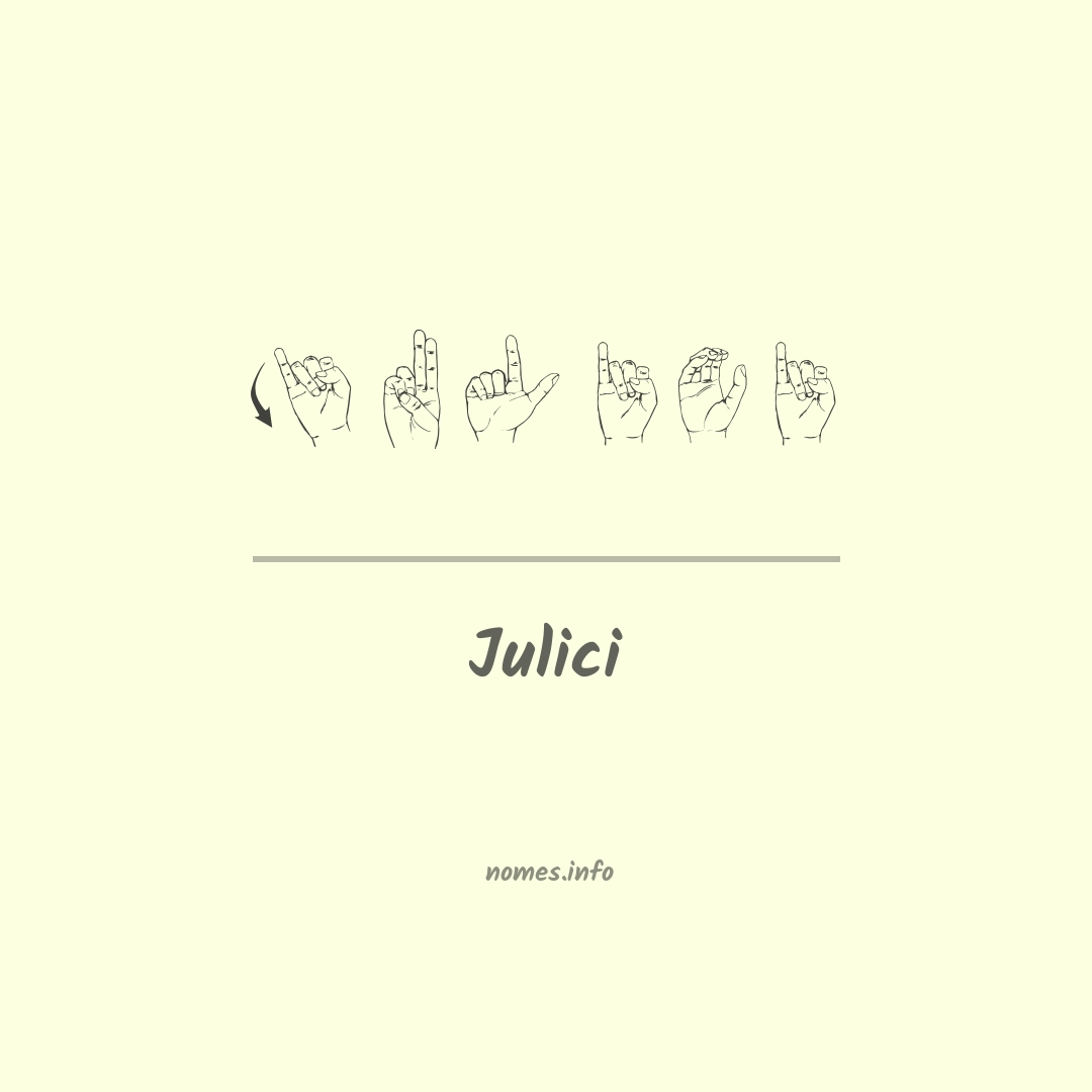 Julici em Libras