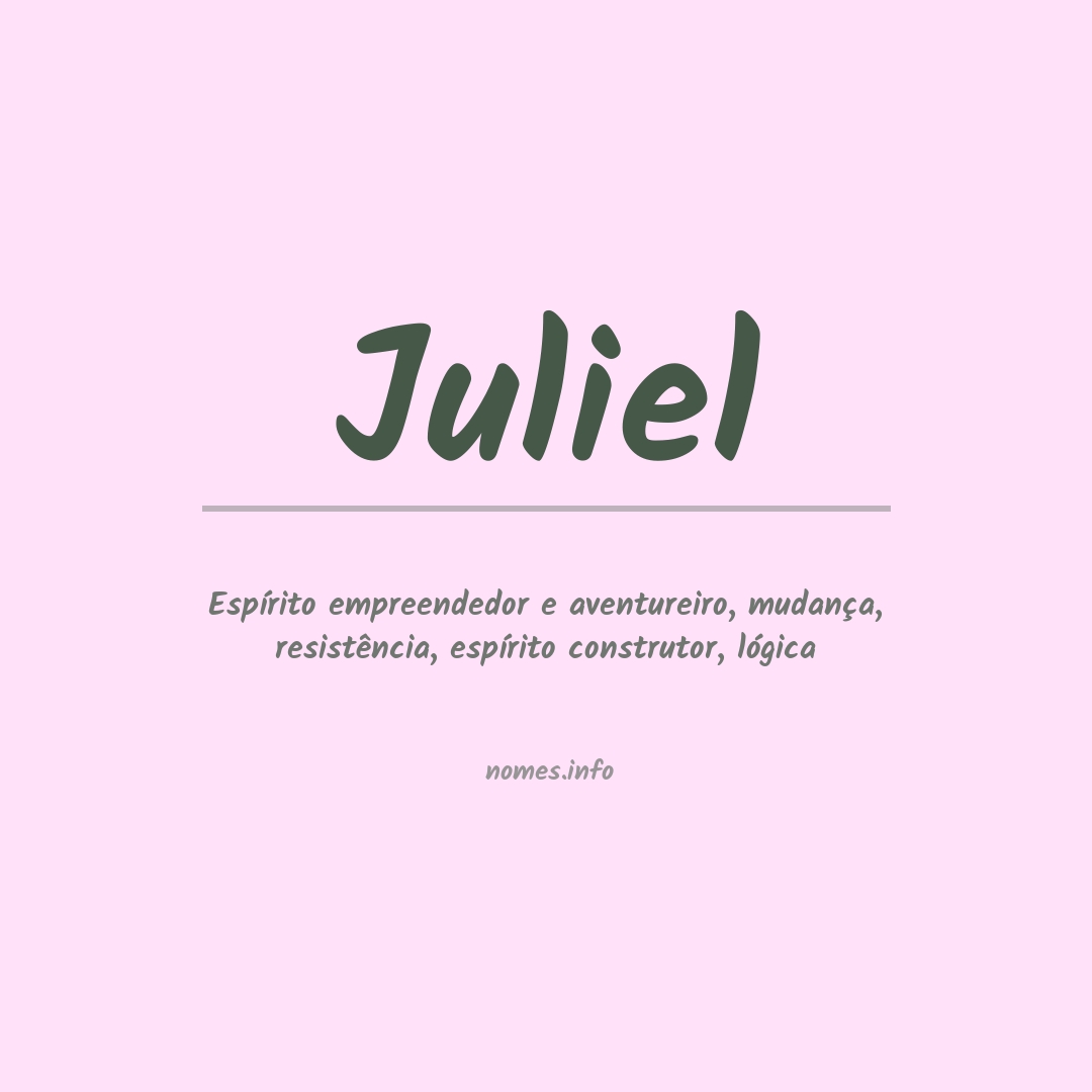 Significado do nome Juliel