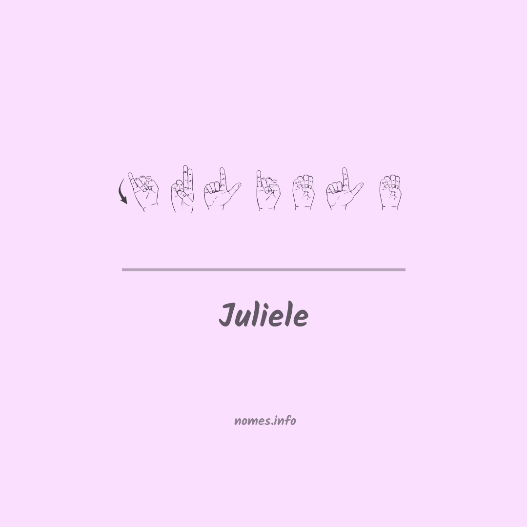 Juliele em Libras