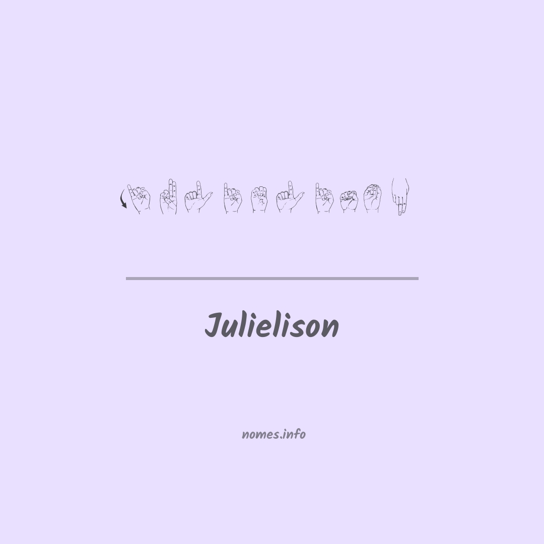 Julielison em Libras