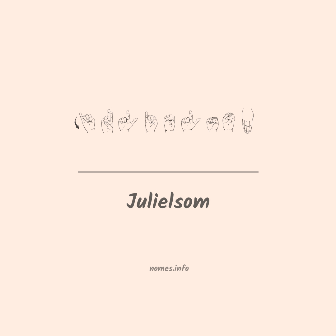 Julielsom em Libras