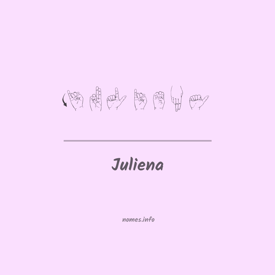 Juliena em Libras