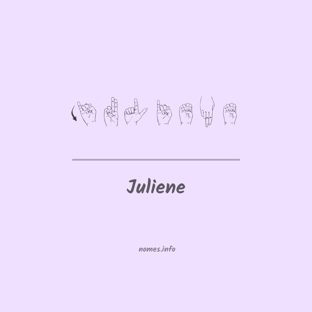 Juliene em Libras