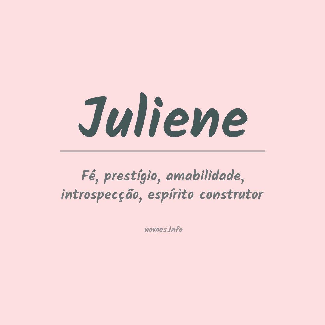 Significado do nome Juliene