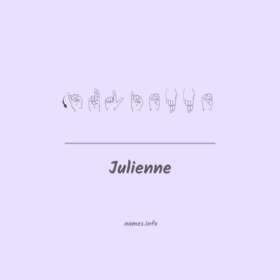 Julienne em Libras