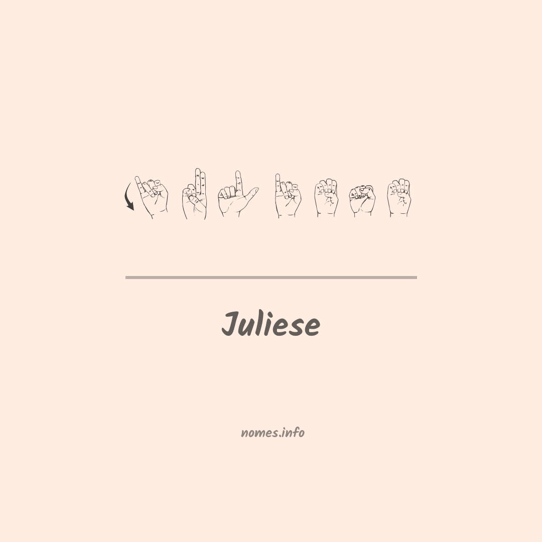 Juliese em Libras