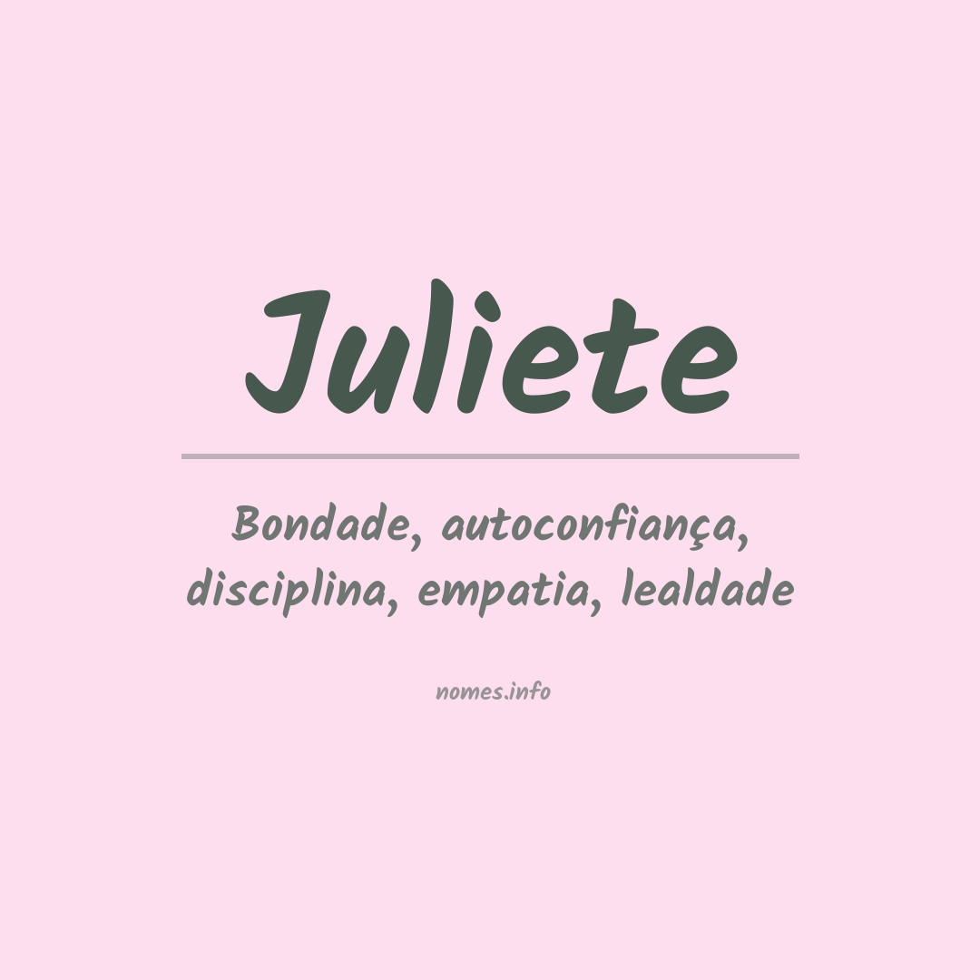 Significado do nome Juliete