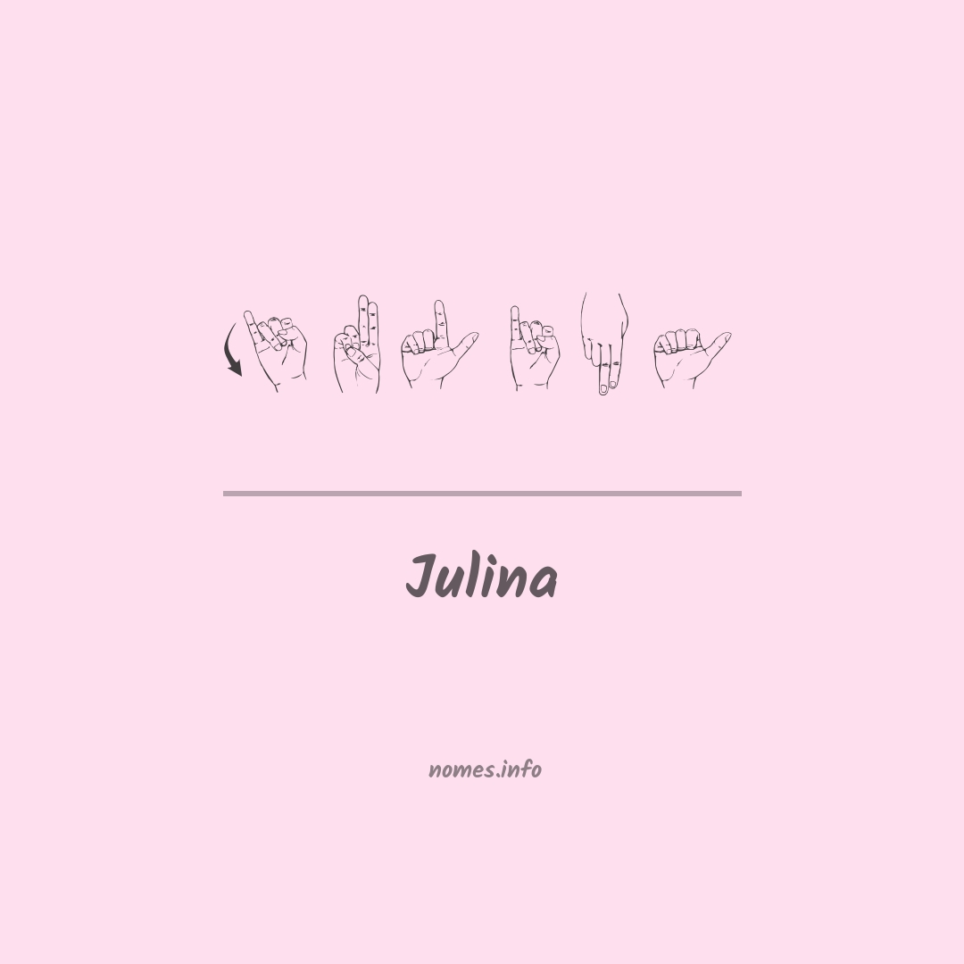 Julina em Libras