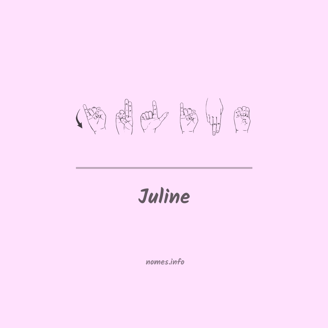 Juline em Libras