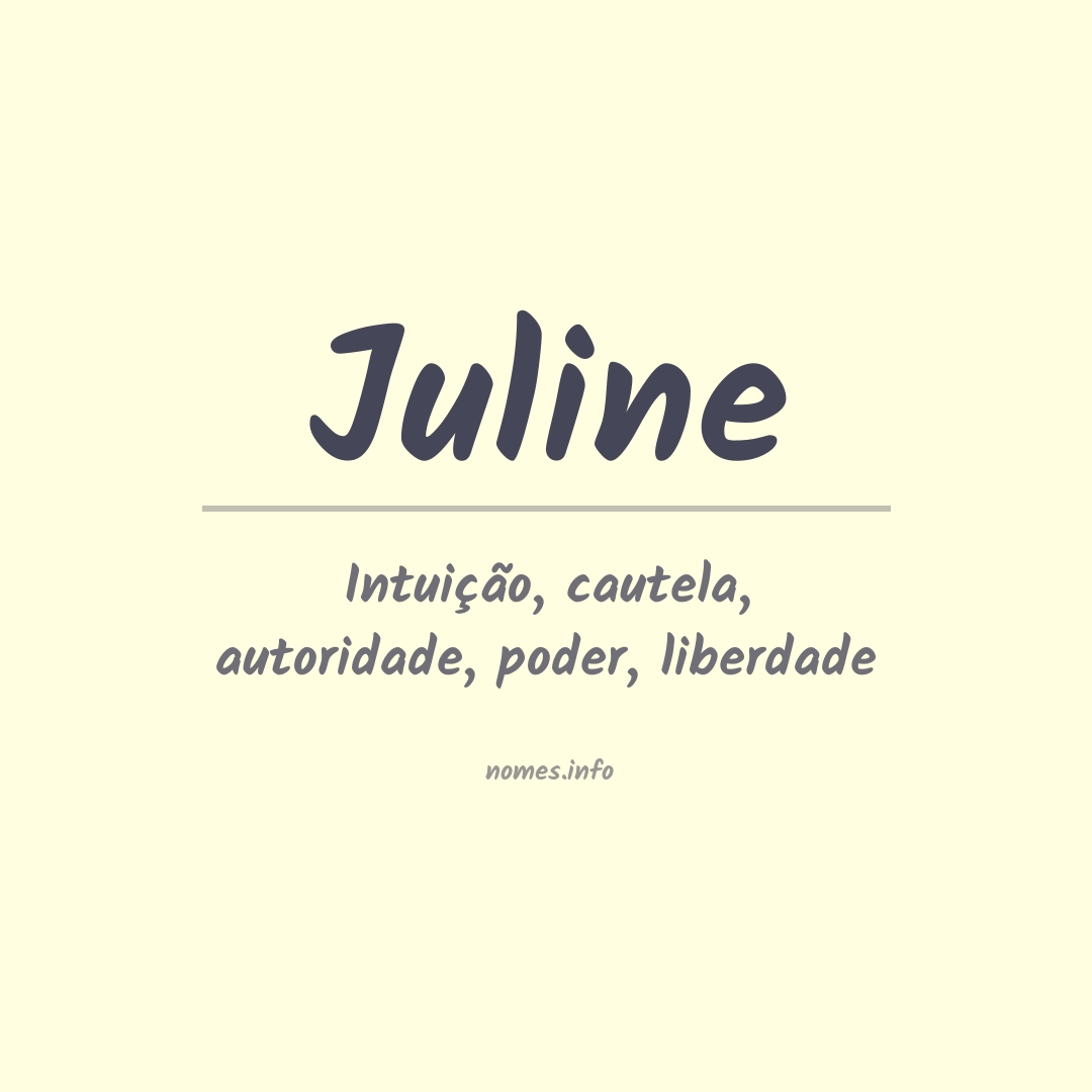 Significado do nome Juline