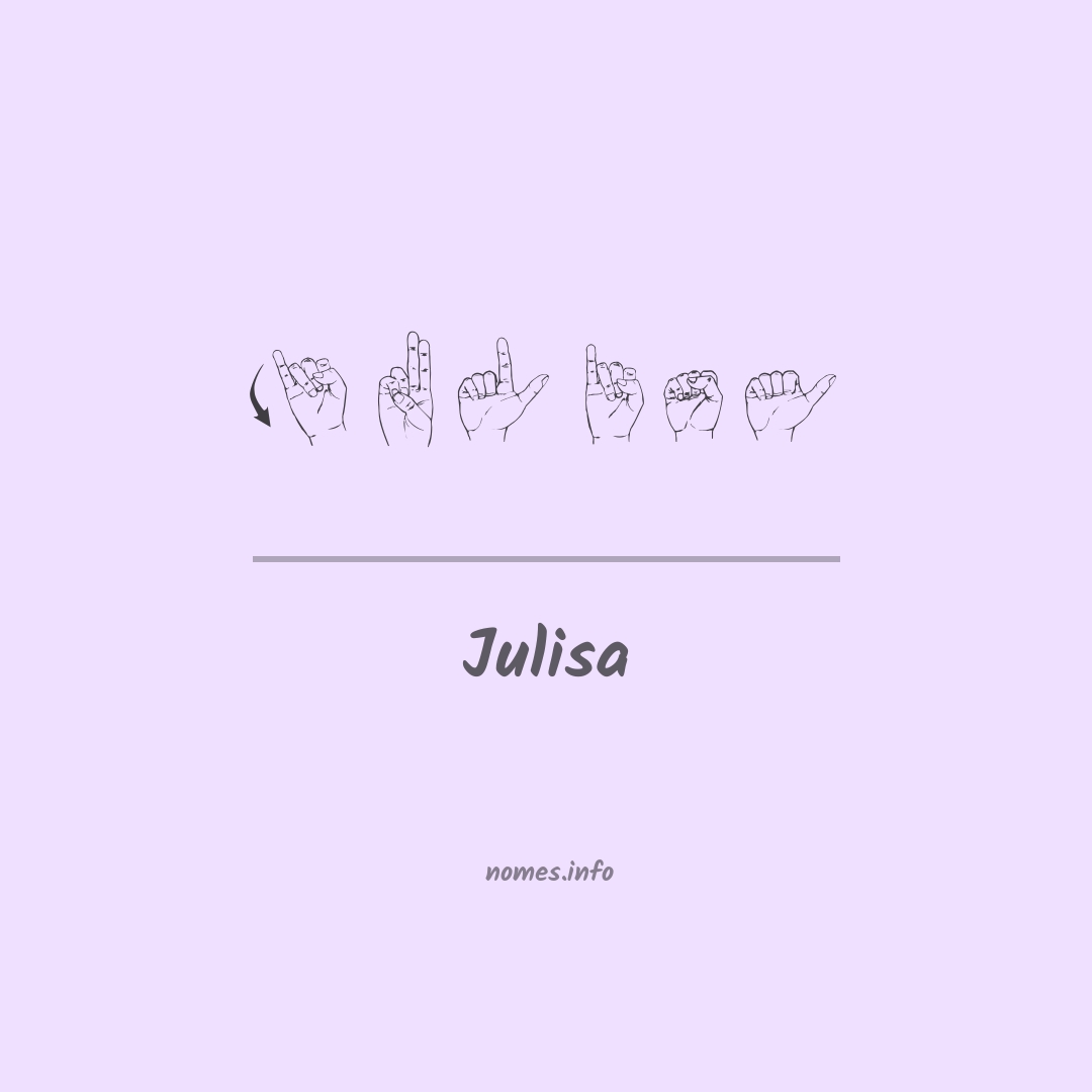 Julisa em Libras