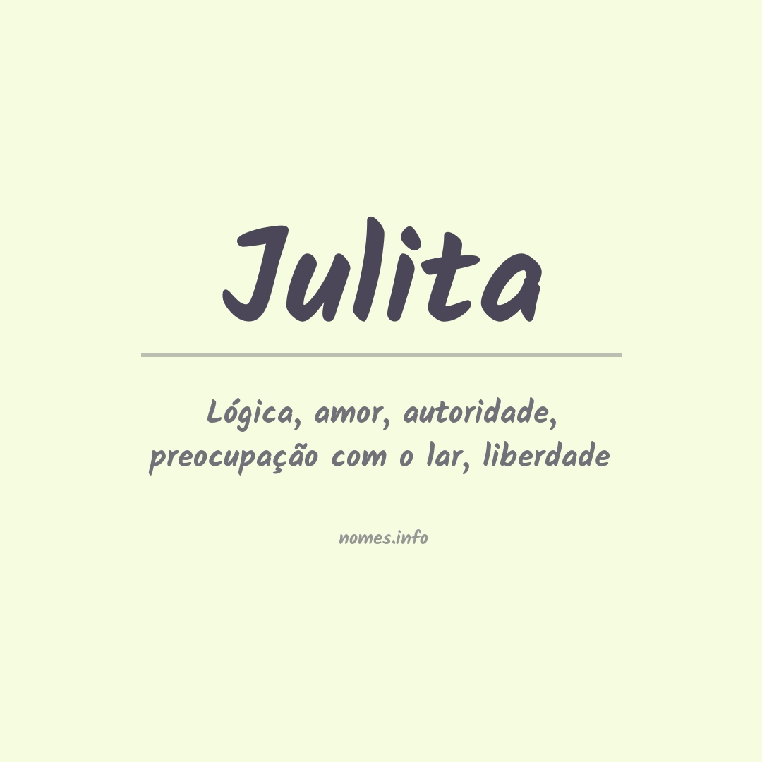 Significado do nome Julita