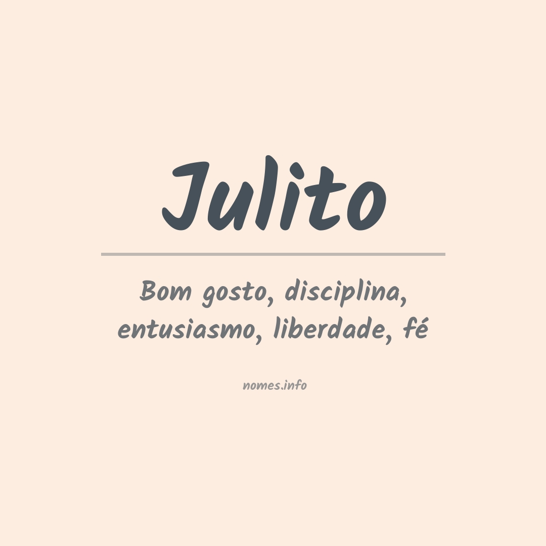 Significado do nome Julito