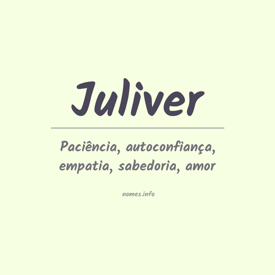 Significado do nome Juliver