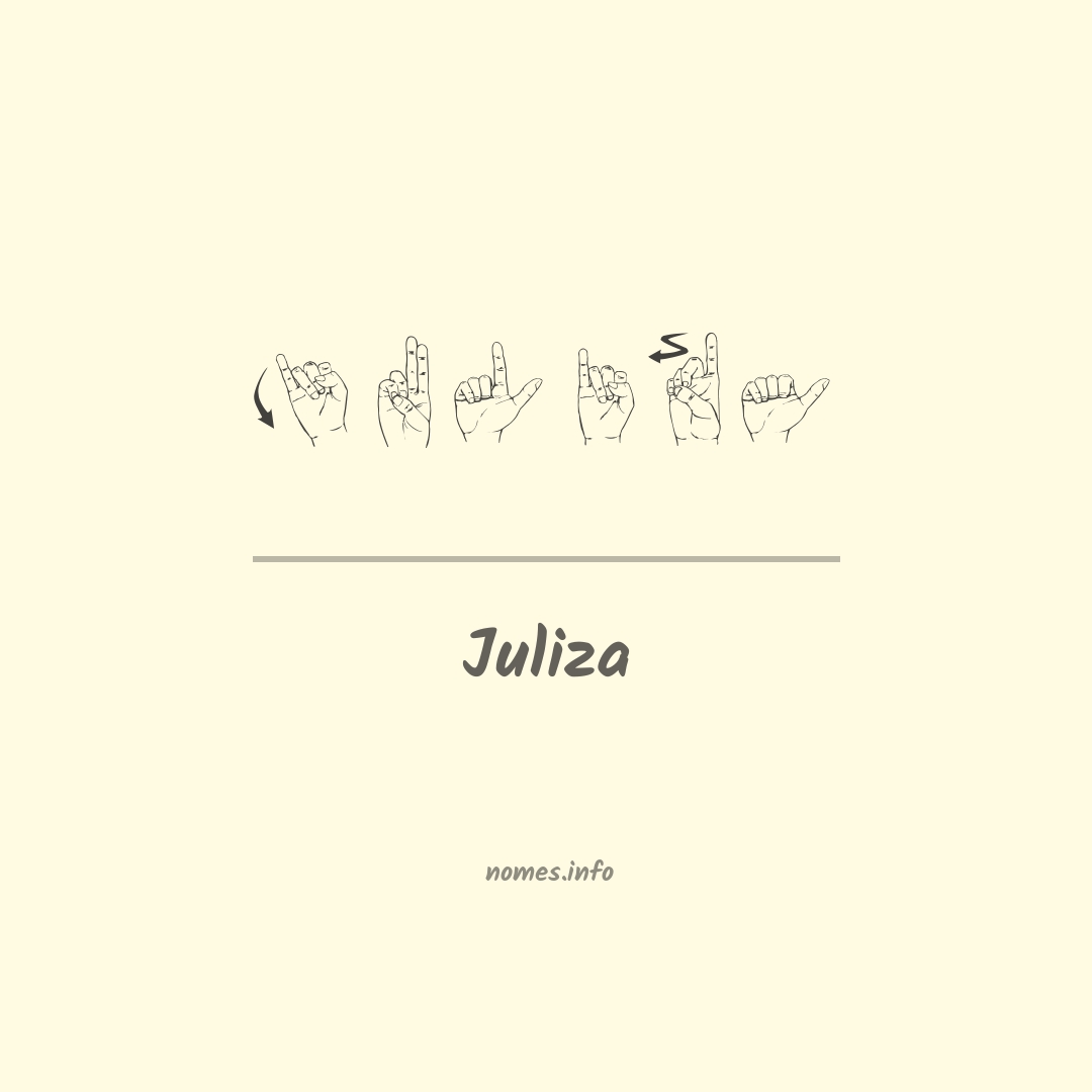 Juliza em Libras