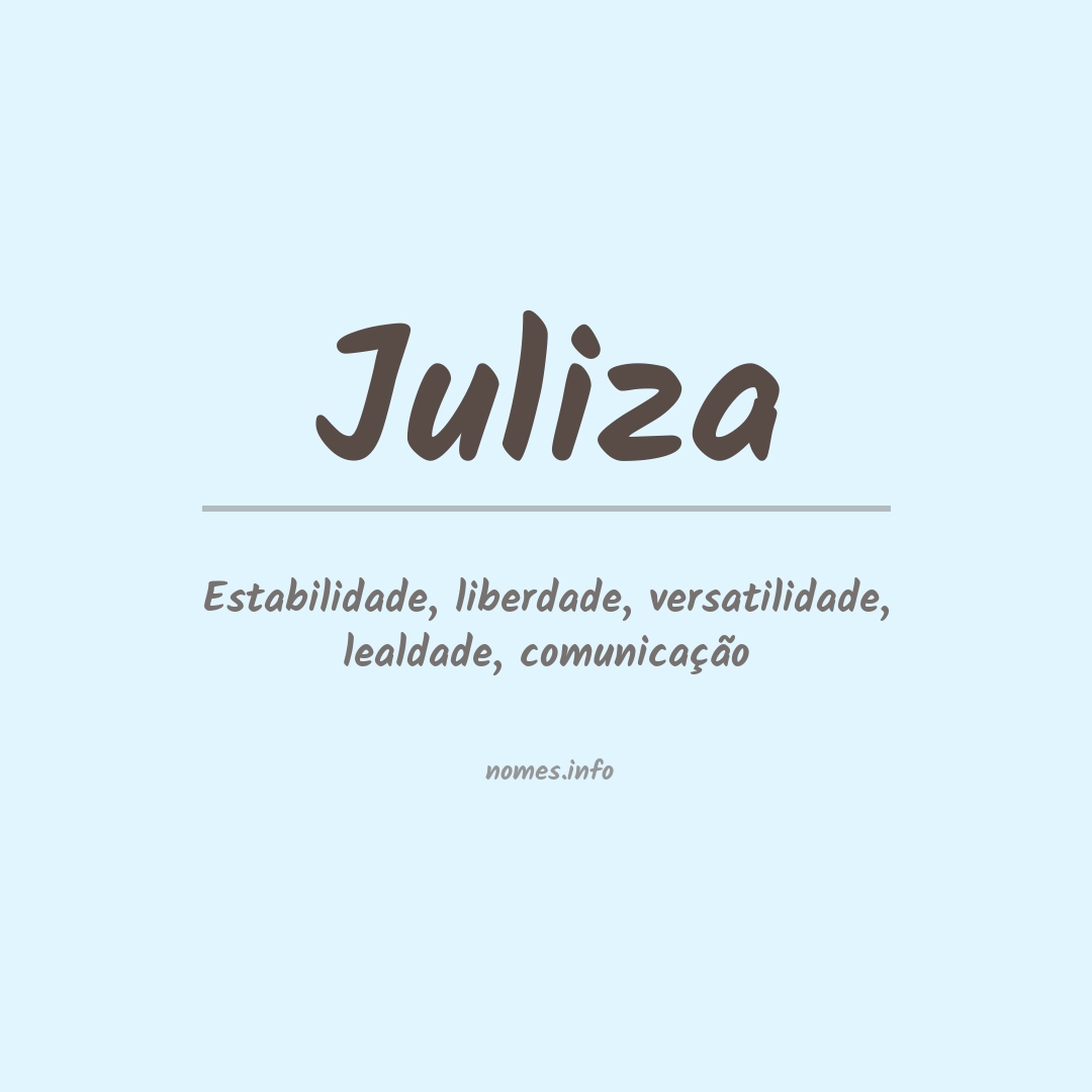 Significado do nome Juliza