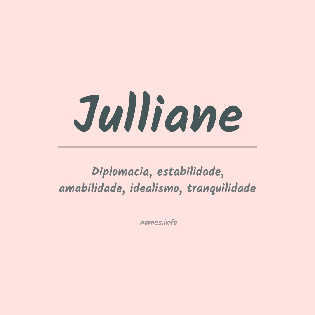 Significado do nome Julliane