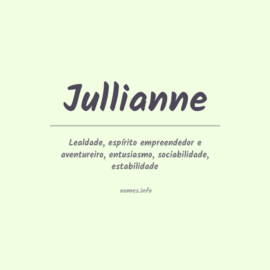 Significado do nome Jullianne