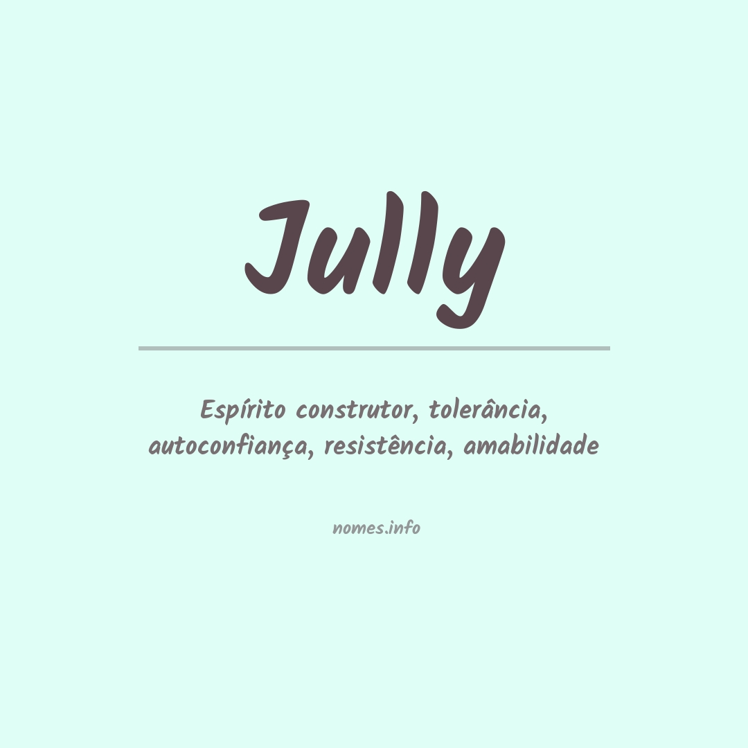 Significado do nome Jully