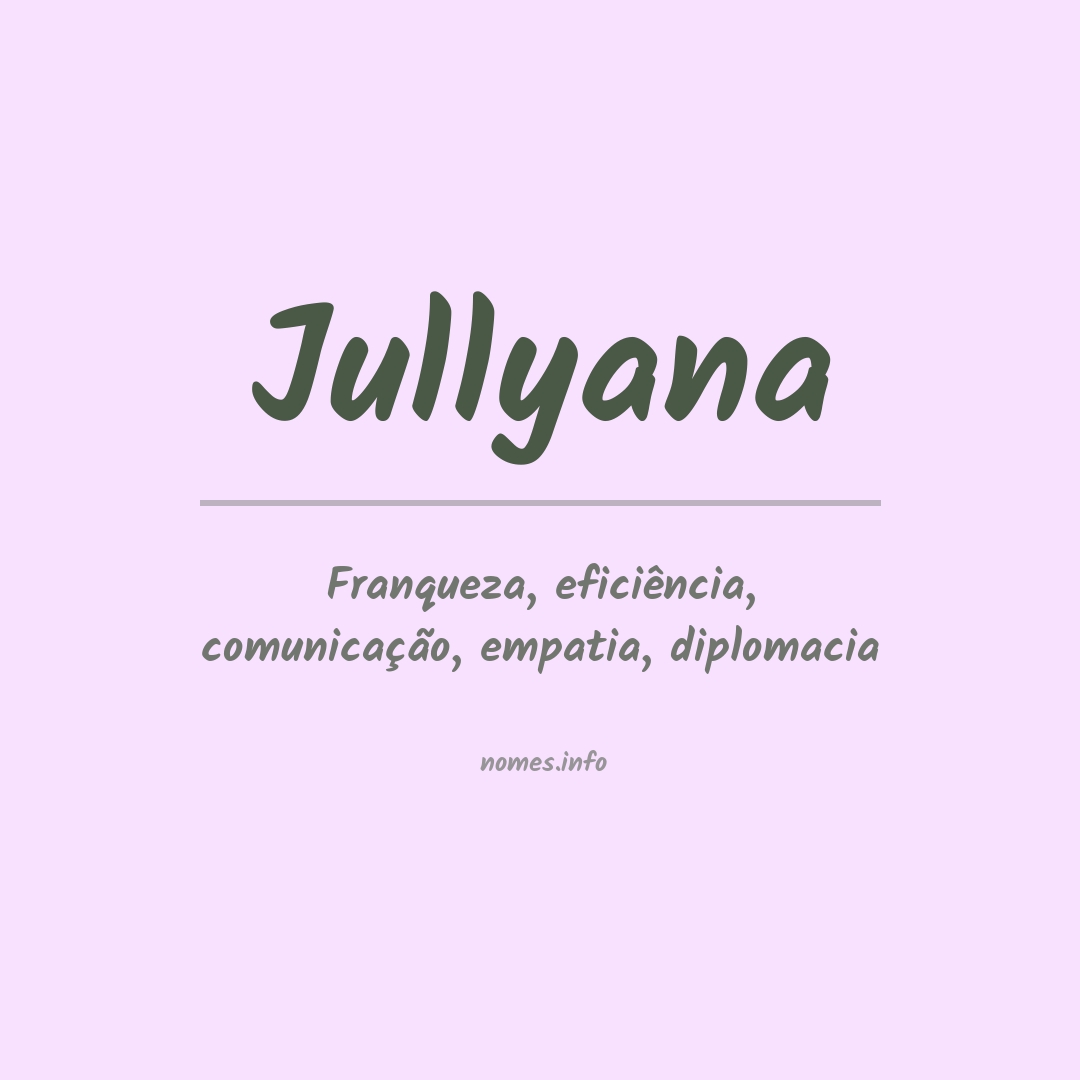 Significado do nome Jullyana