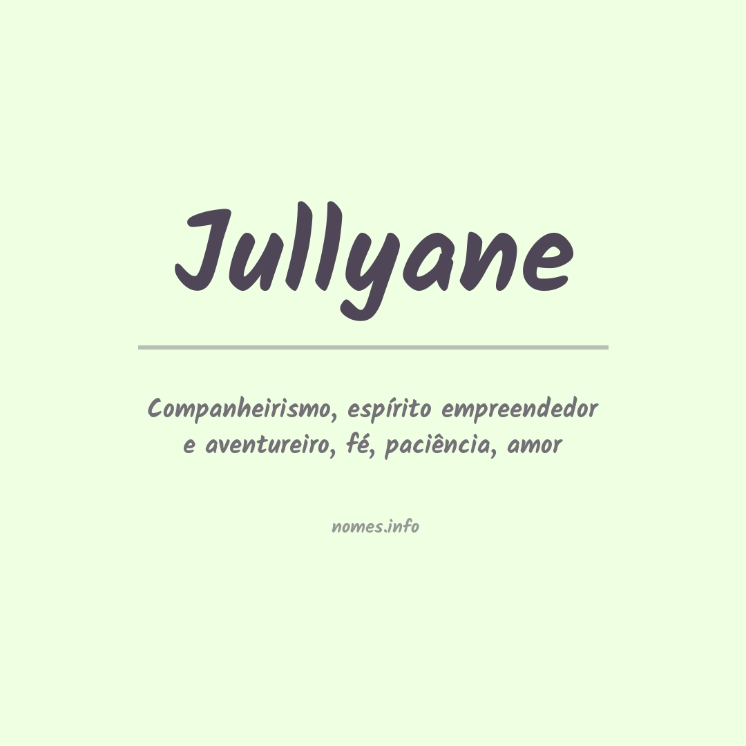 Significado do nome Jullyane