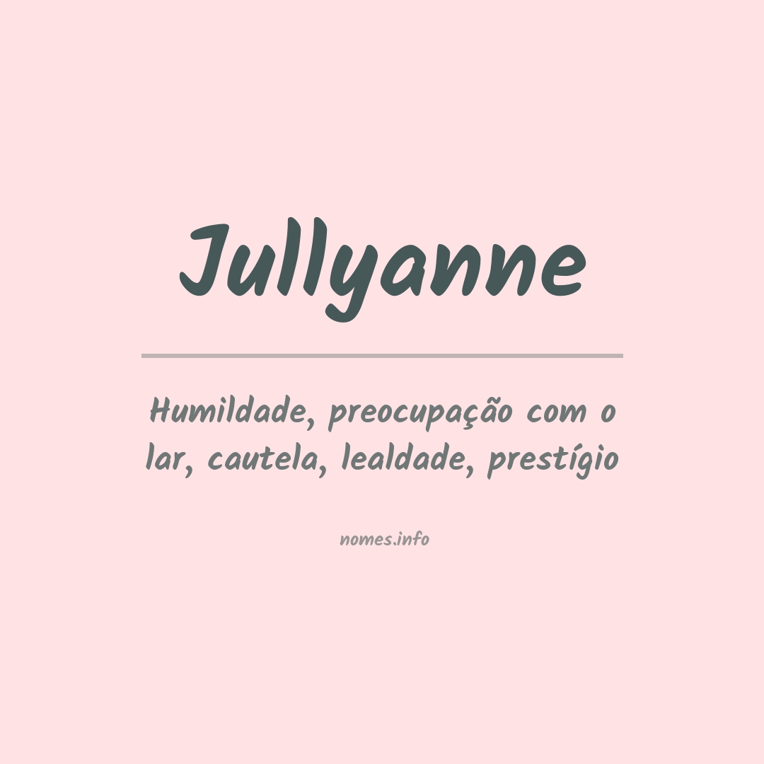 Significado do nome Jullyanne