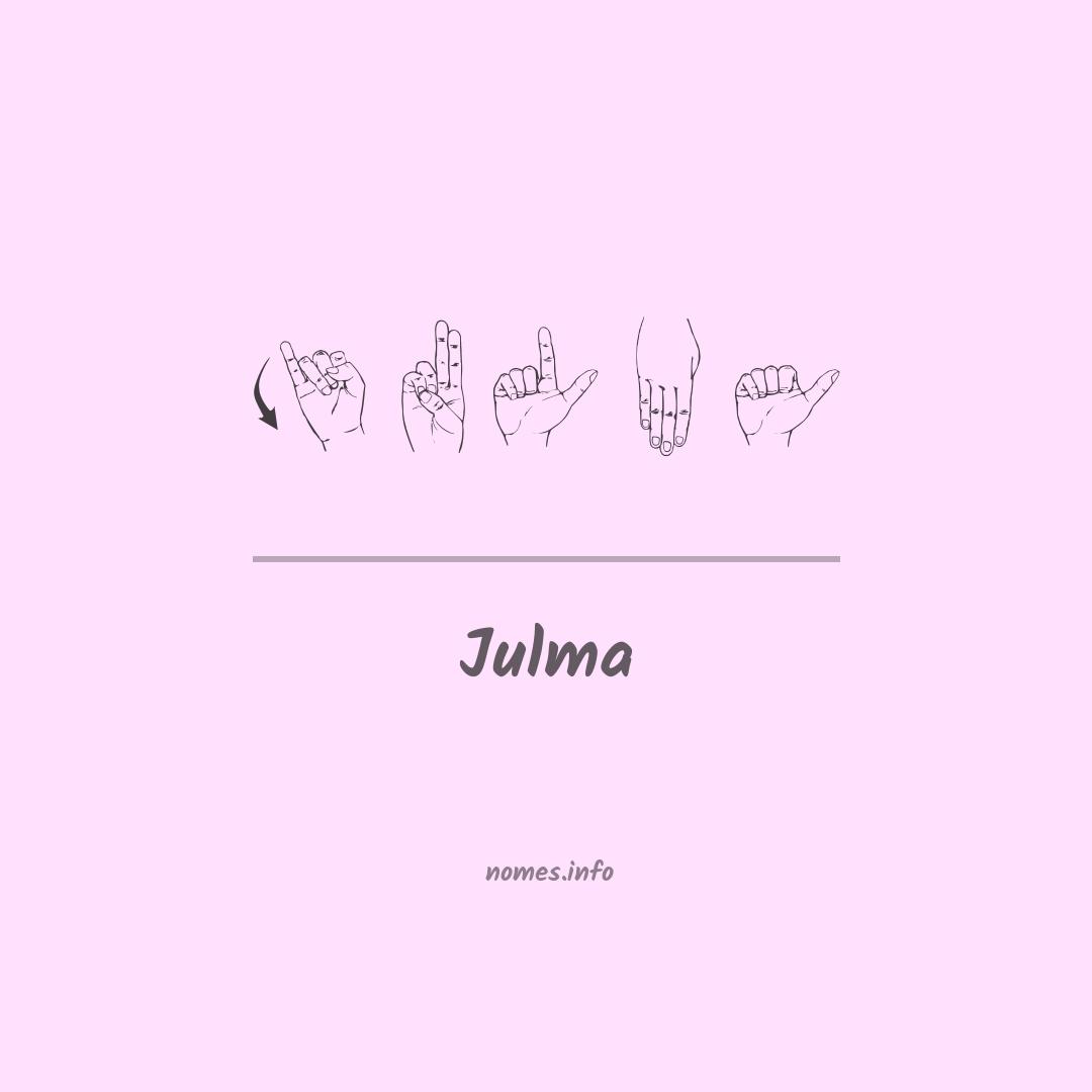 Julma em Libras