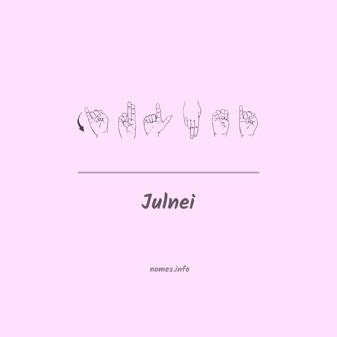 Julnei em Libras