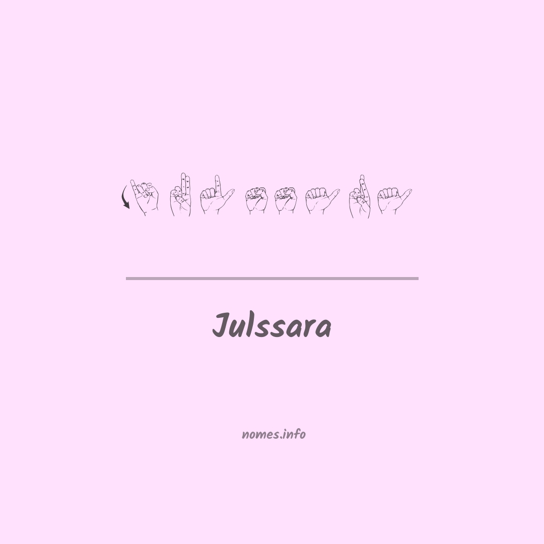 Julssara em Libras
