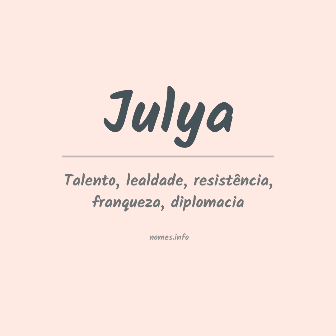 Significado do nome Julya