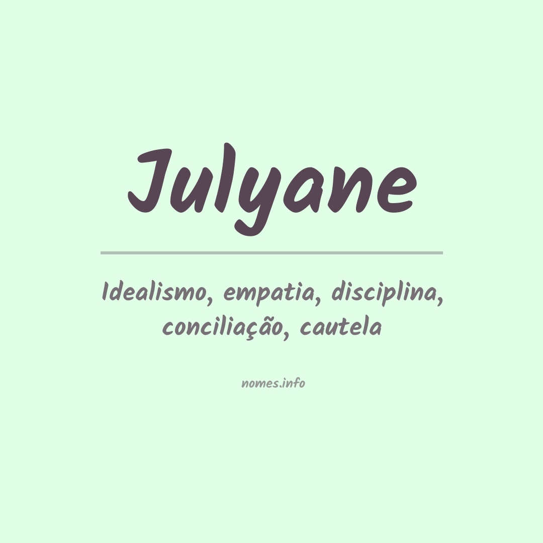 Significado do nome Julyane