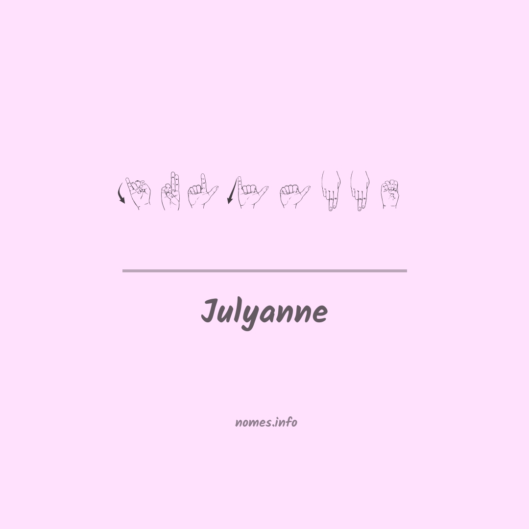 Julyanne em Libras