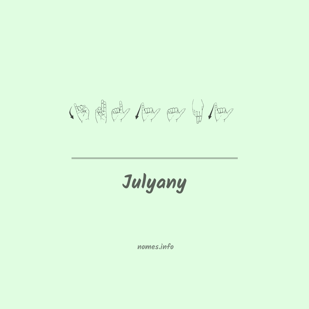Julyany em Libras