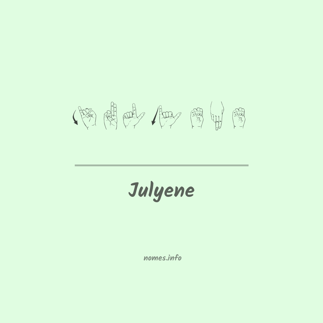 Julyene em Libras