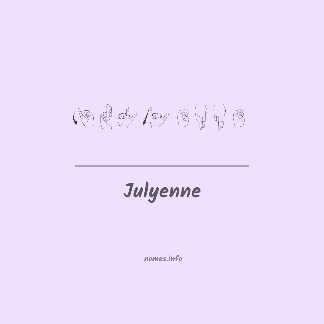 Julyenne em Libras
