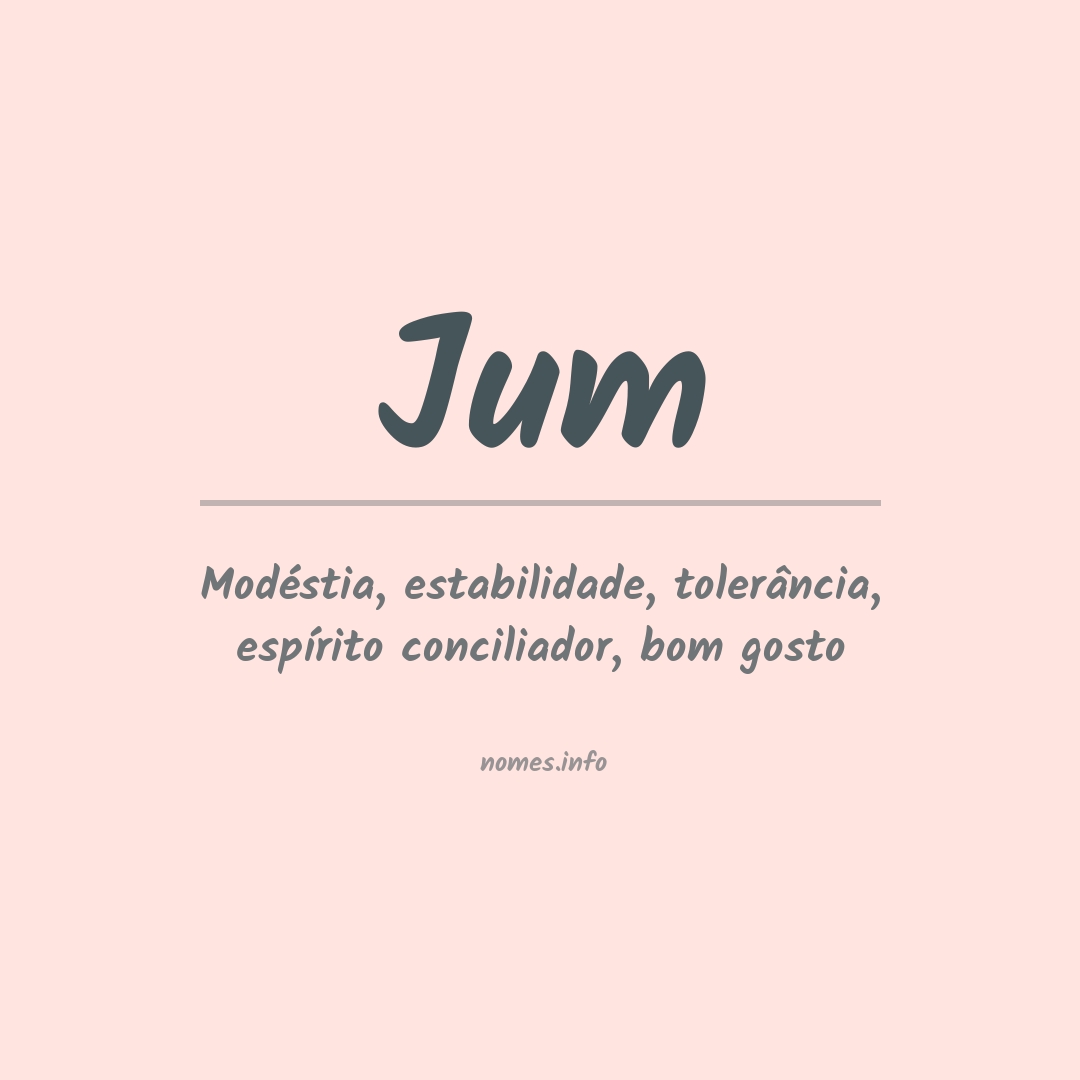 Significado do nome Jum