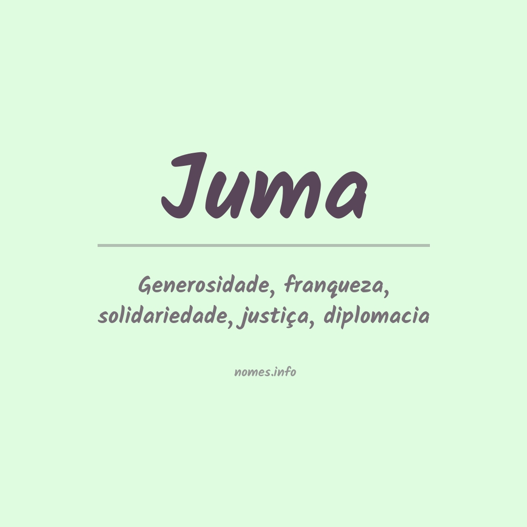 Significado do nome Juma