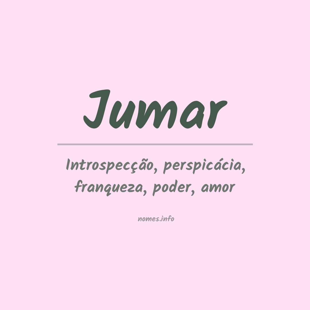 Significado do nome Jumar