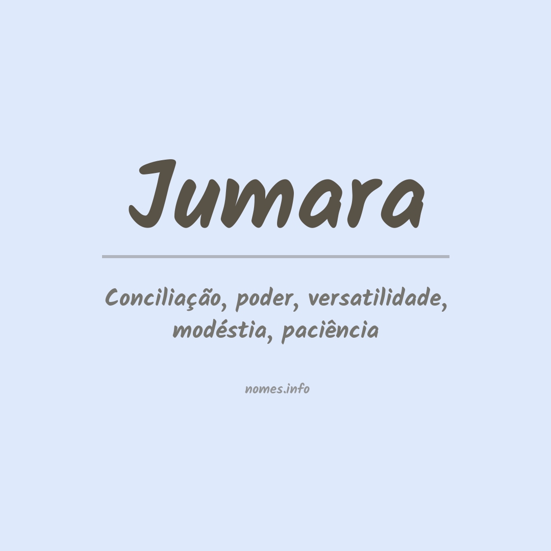 Significado do nome Jumara
