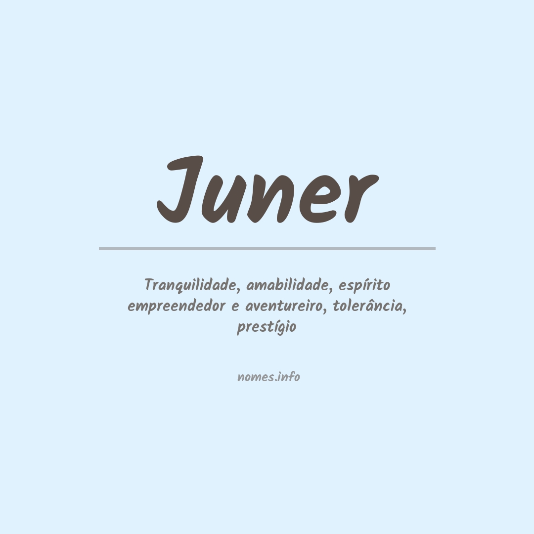 Significado do nome Juner