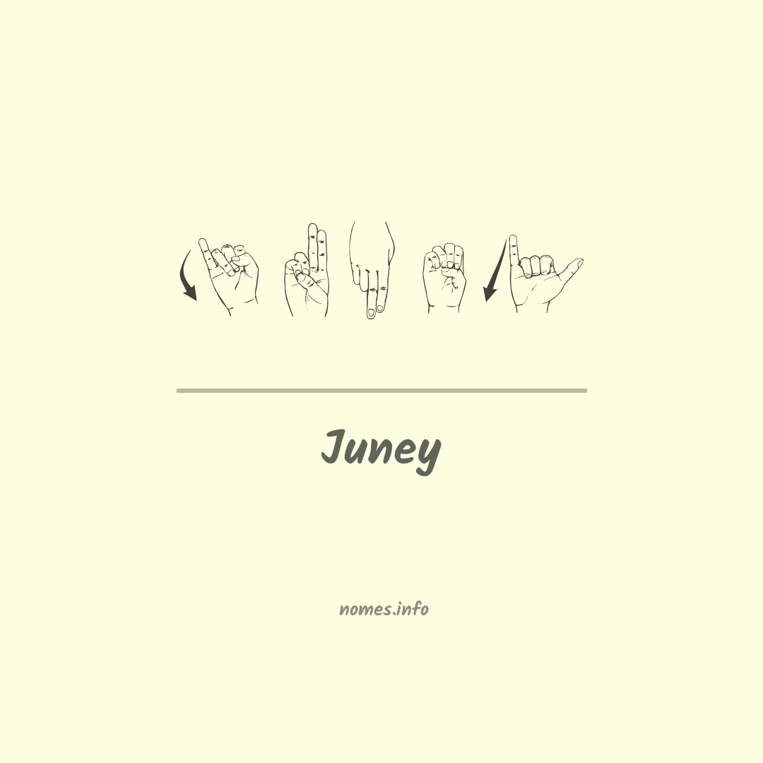 Juney em Libras