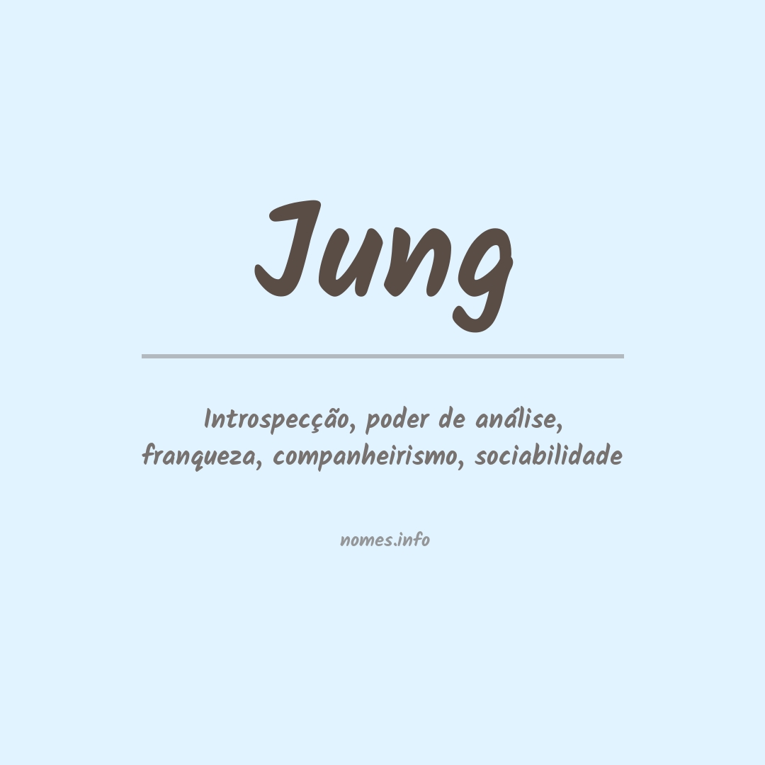 Significado do nome Jung
