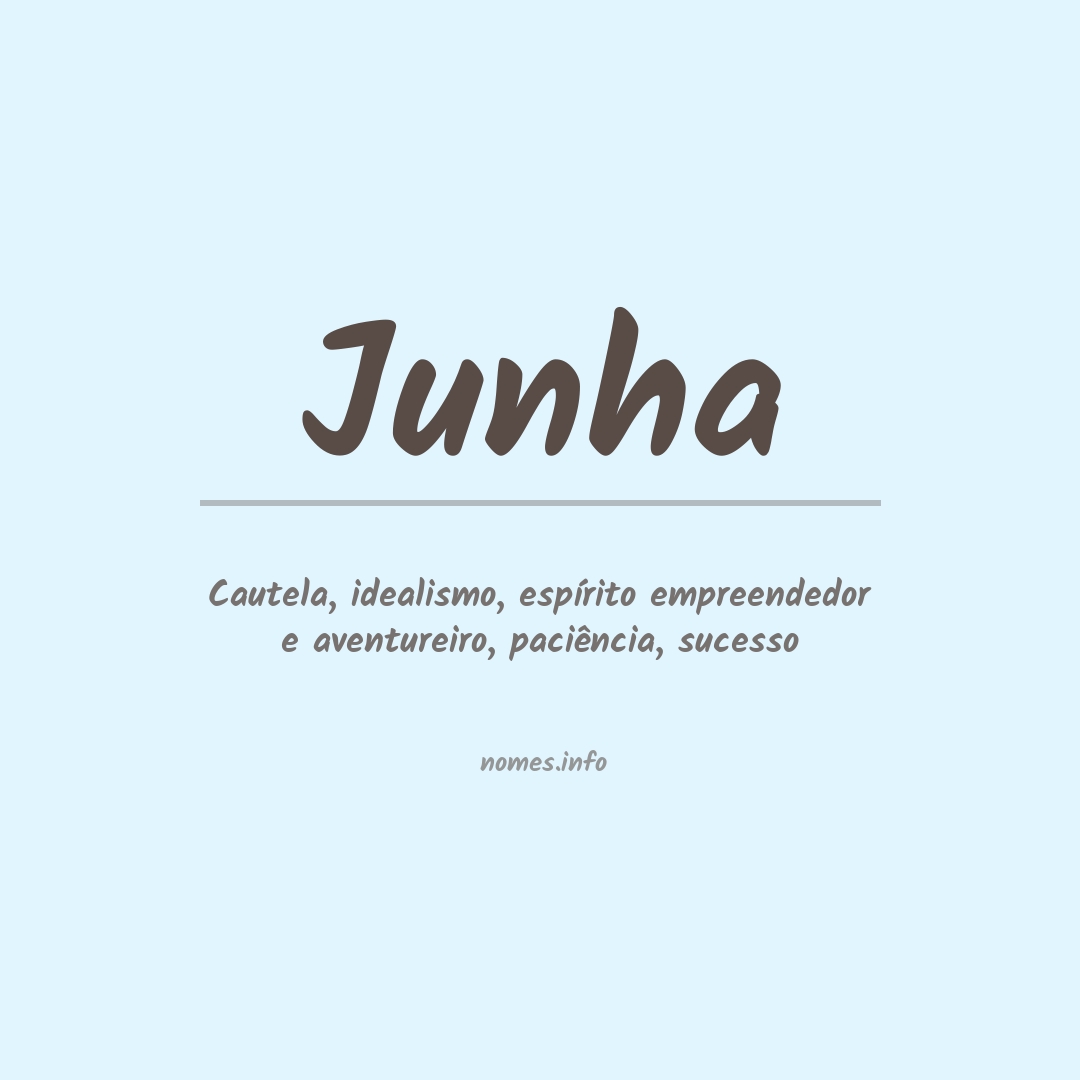 Significado do nome Junha Significado do nome Junha