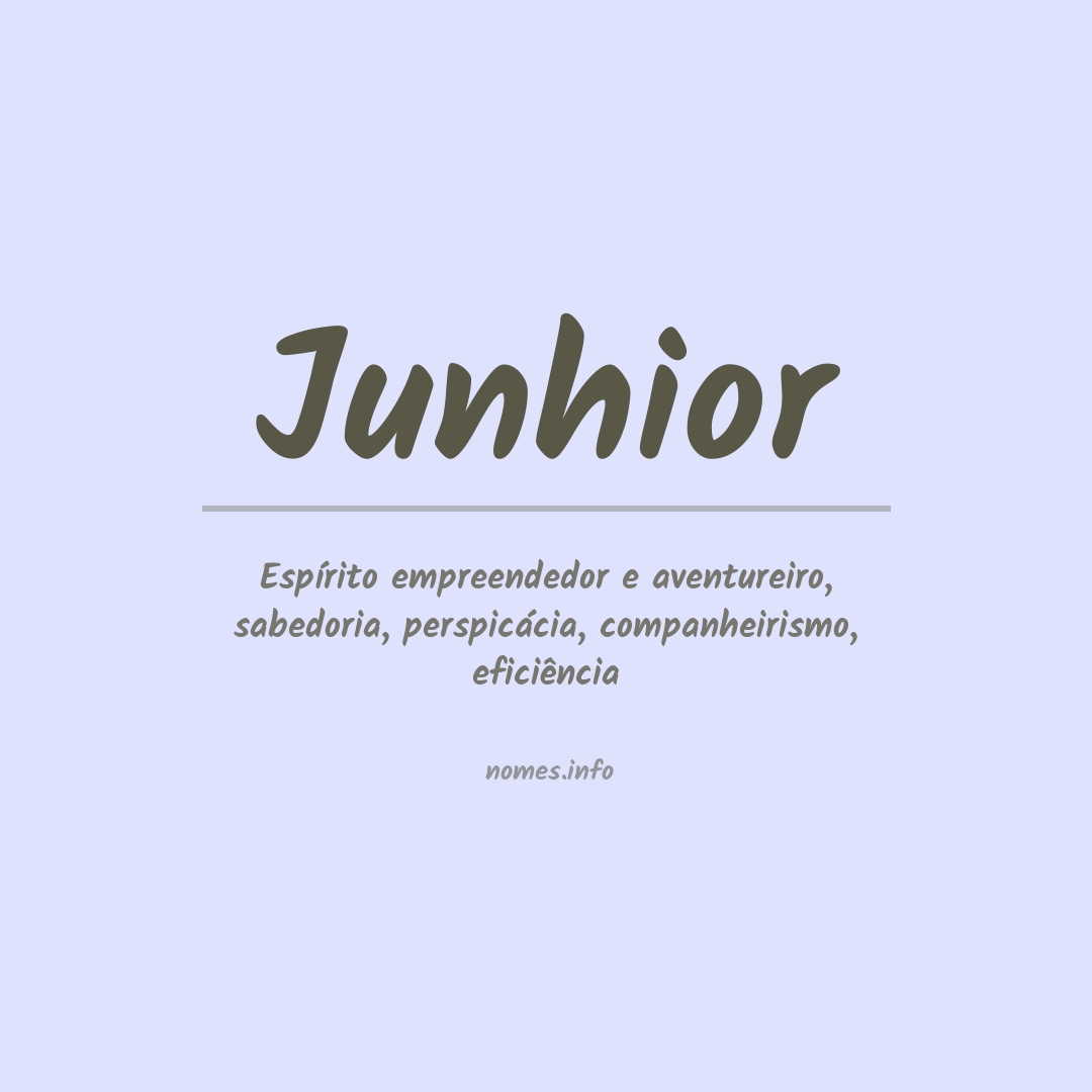 Significado do nome Junhior