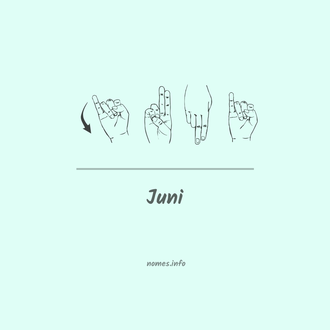 Juni em Libras