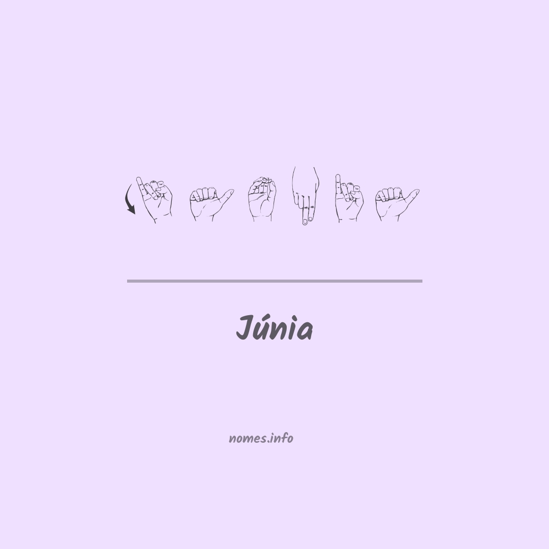 Júnia em Libras